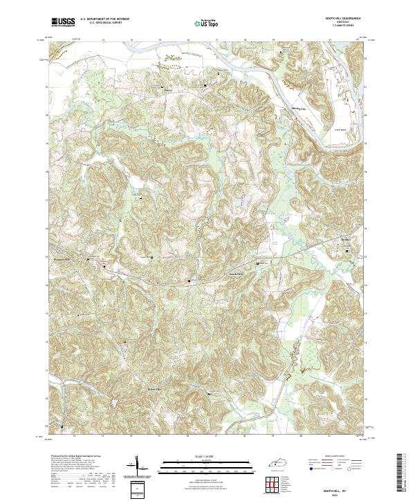South Hill, KY — USGS 7.5-minute topo (2022)