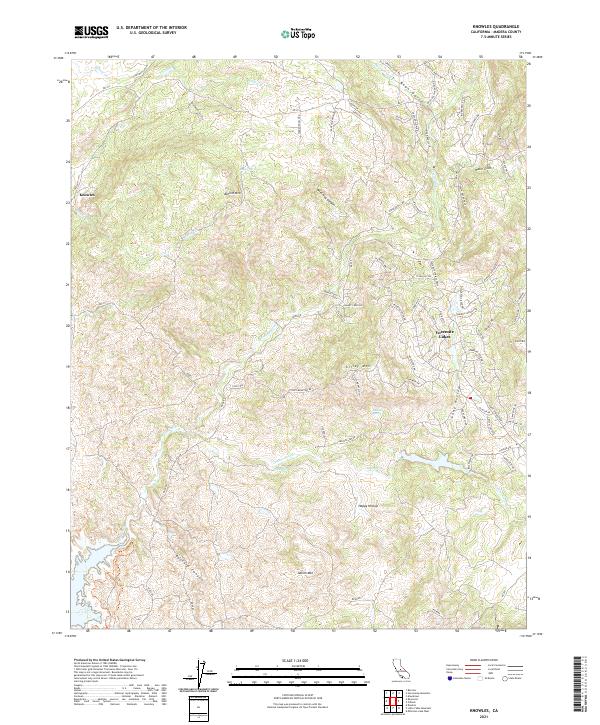 Knowles, CA — USGS 7.5-minute topo (2021)