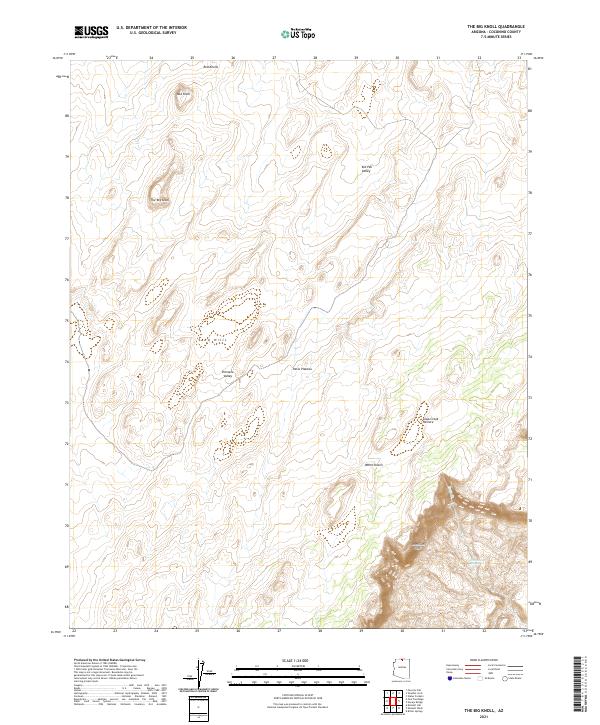 The Big Knoll, AZ — USGS 7.5-minute topo (2021)