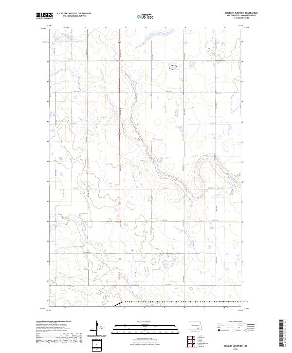 Edgeley Junction, ND — USGS 7.5-minute topo (2024)