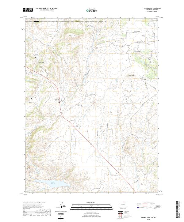 Virginia Dale, CO-WY — USGS 7.5-minute topo (2022)