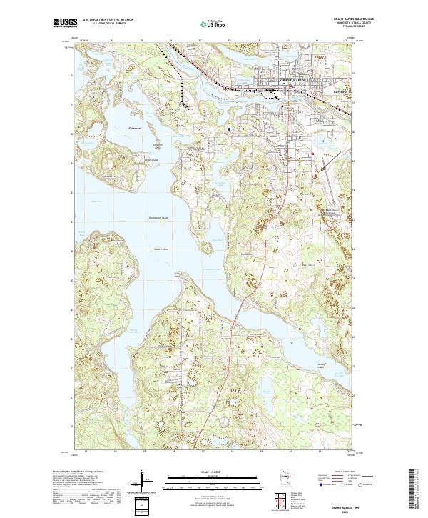 Grand Rapids, MN — USGS 7.5-minute topo (2022)