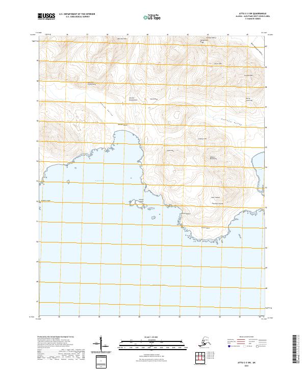 Attu C-3 SW, AK — USGS 7.5-minute topo (2021)