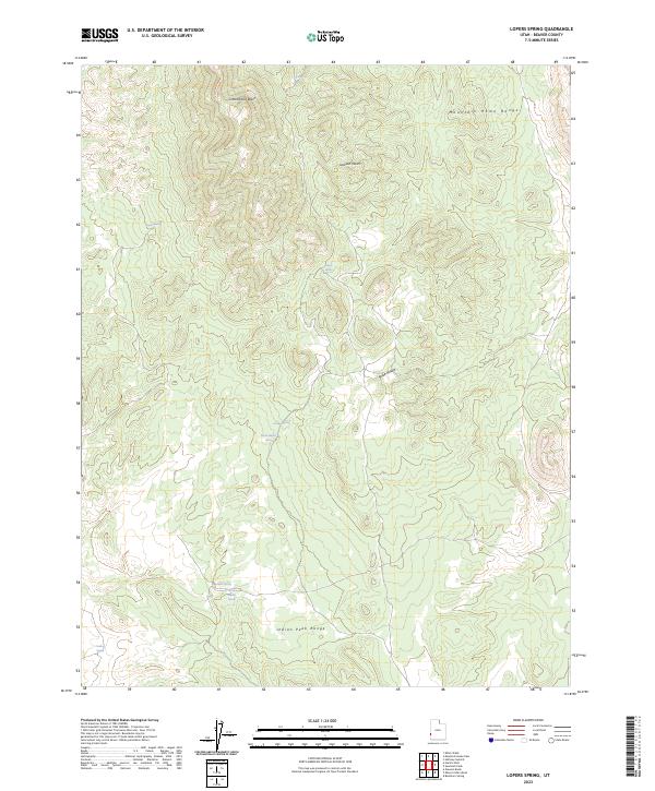 Lopers Spring, UT — USGS 7.5-minute topo (2023)