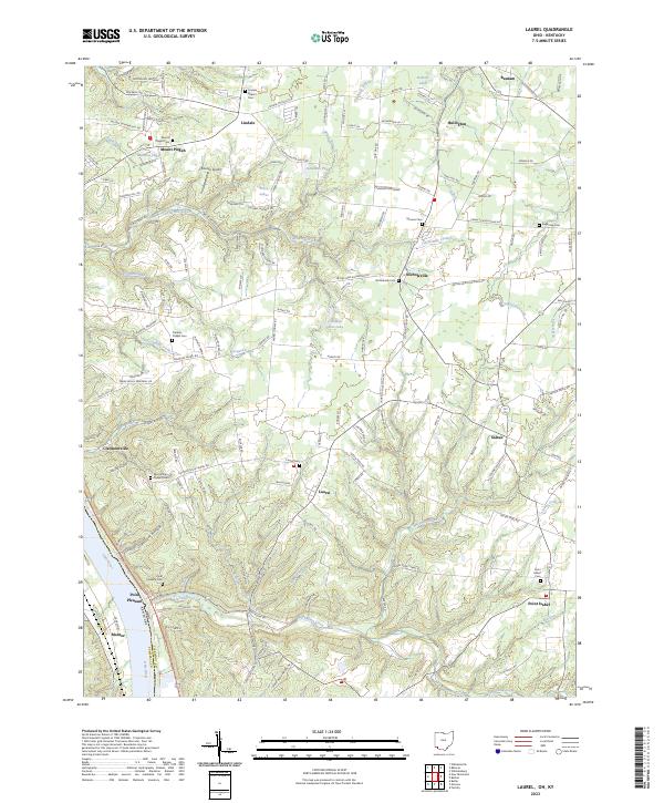 Laurel, OH-KY — USGS 7.5-minute topo (2023)
