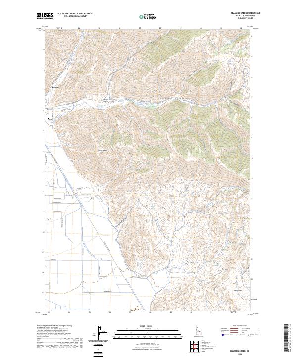 Seamans Creek, ID — USGS 7.5-minute topo (2024)