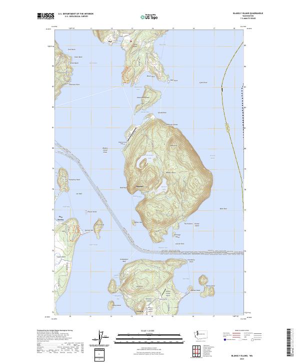 Blakely Island, WA — USGS 7.5-minute topo (2023)