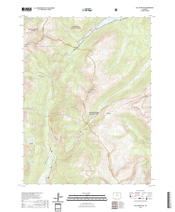 Fall River Pass, CO — USGS 7.5-minute topo (2022)