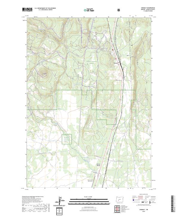 Chemult, OR — USGS 7.5-minute topo (2024)