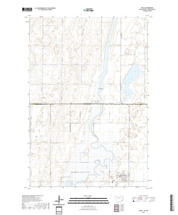 Hecla, SD-ND — USGS 7.5-minute topo (2021)