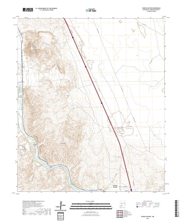 Selden Canyon, NM — USGS 7.5-minute topo (2023)