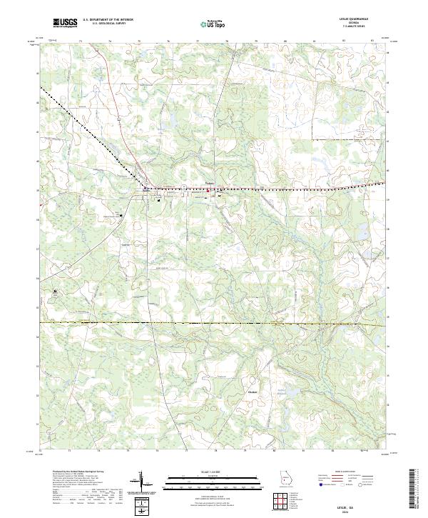Leslie, GA — USGS 7.5-minute topo (2024)