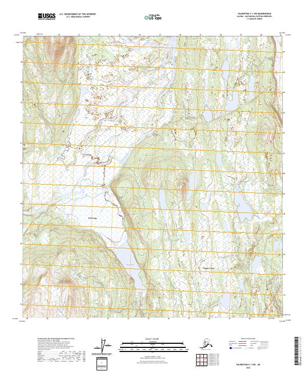 Talkeetna C-1 SW, AK — USGS 7.5-minute topo (2023)