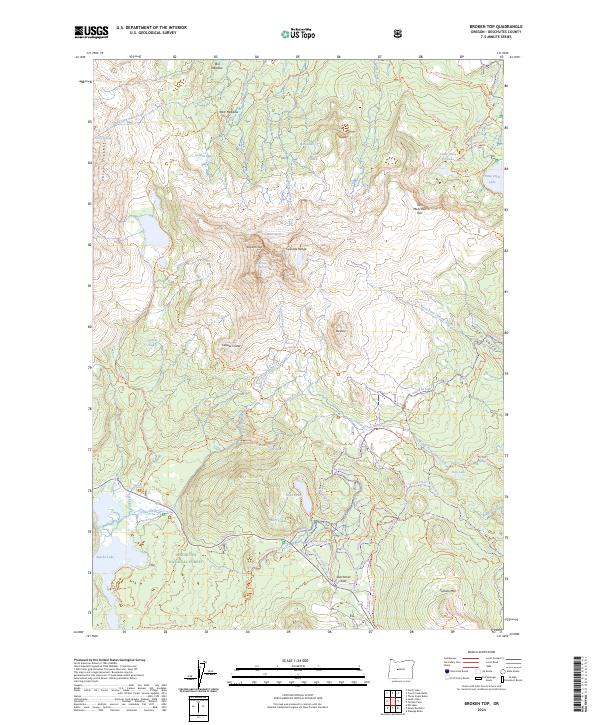 Broken Top, OR — USGS 7.5-minute topo (2024)
