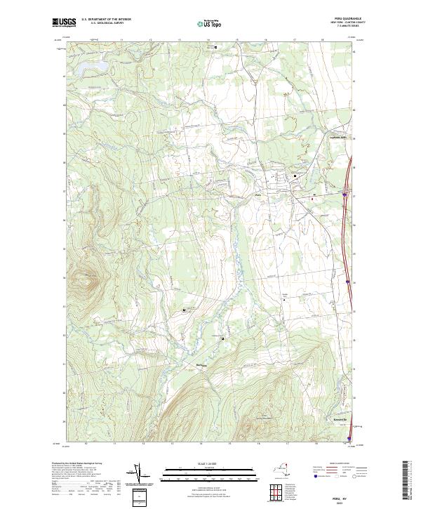 Peru, NY — USGS 7.5-minute topo (2023)