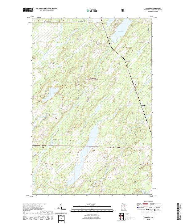 Fairbanks, MN — USGS 7.5-minute topo (2022)