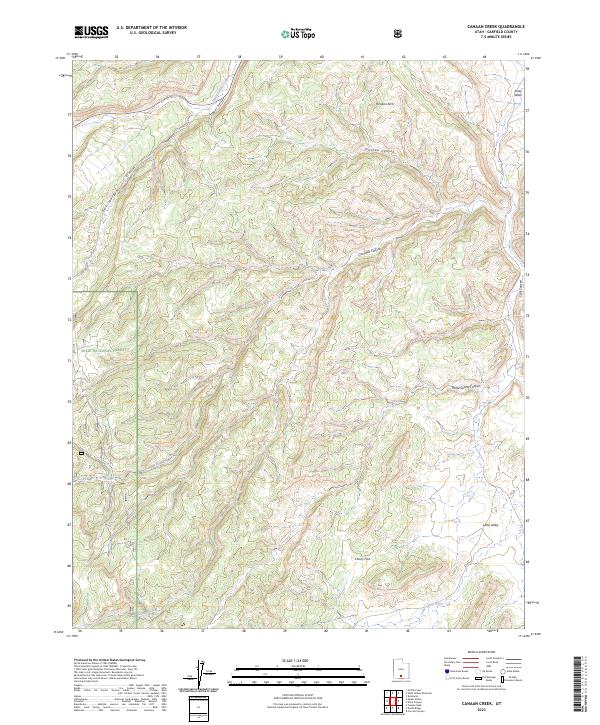 Canaan Creek, UT — USGS 7.5-minute topo (2023)