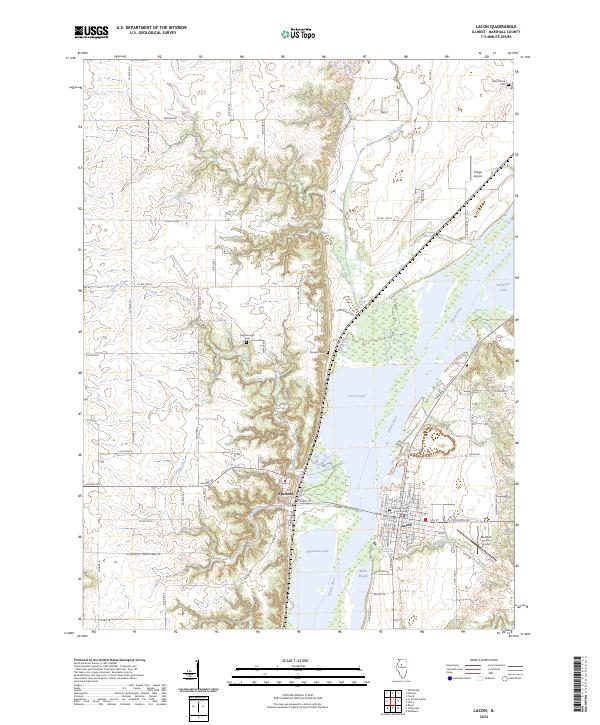 Lacon, IL — USGS 7.5-minute topo (2024)