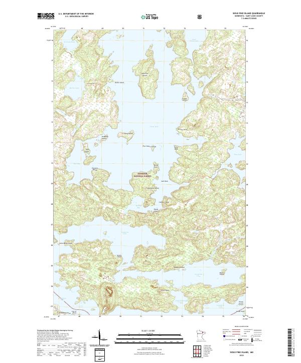 Sioux Pine Island, MN — USGS 7.5-minute topo (2022)