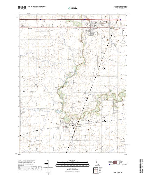 Saint Joseph, IL — USGS 7.5-minute topo (2024)