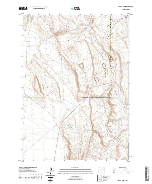 Locust Butte, OR — USGS 7.5-minute topo (2024)