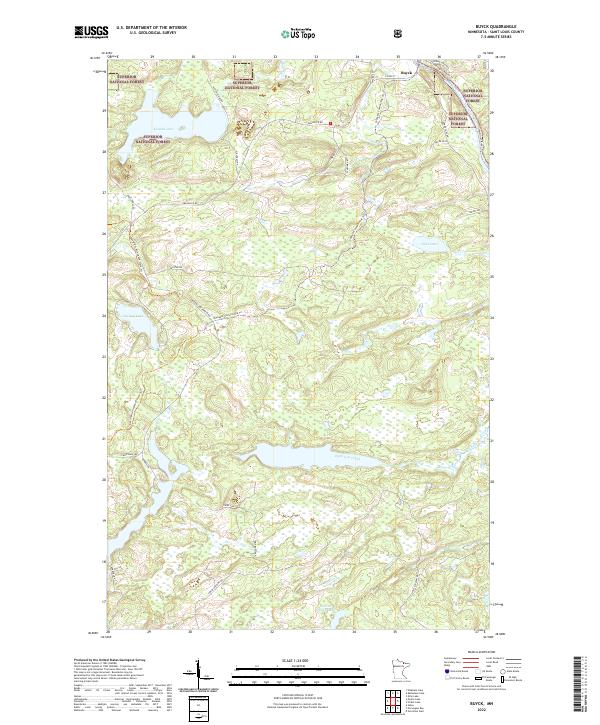 Buyck, MN — USGS 7.5-minute topo (2022)