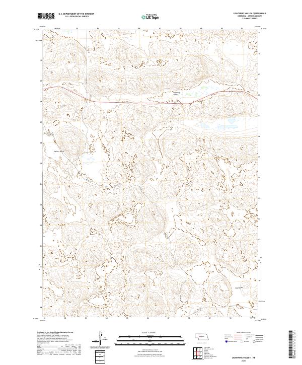 Lightning Valley, NE — USGS 7.5-minute topo (2021)