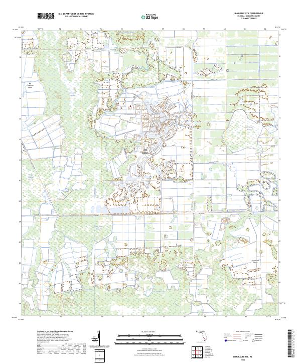 Immokalee SW, FL — USGS 7.5-minute topo (2024)