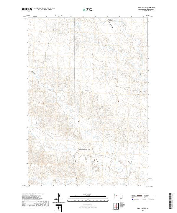 Opal East SW, SD — USGS 7.5-minute topo (2021)