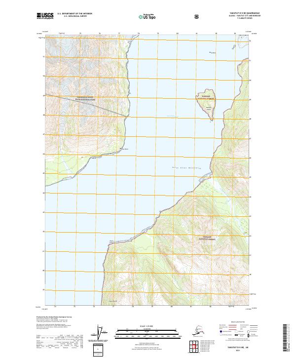 Yakutat D-5 NE, AK — USGS 7.5-minute topo (2021)