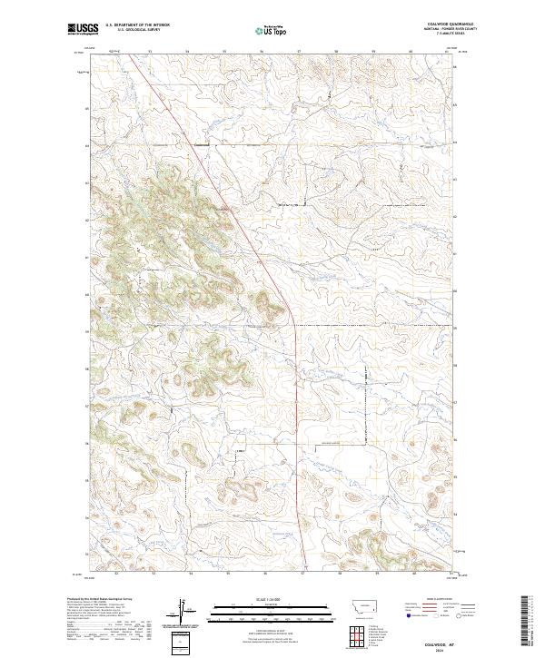Coalwood, MT — USGS 7.5-minute topo (2024)