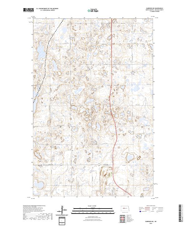Garrison NE, ND — USGS 7.5-minute topo (2024)