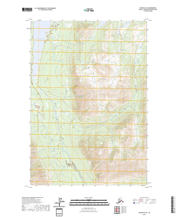 Valdez D-6 SE, AK — USGS 7.5-minute topo (2023)