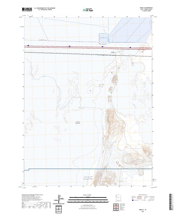 Knolls, UT — USGS 7.5-minute topo (2023)