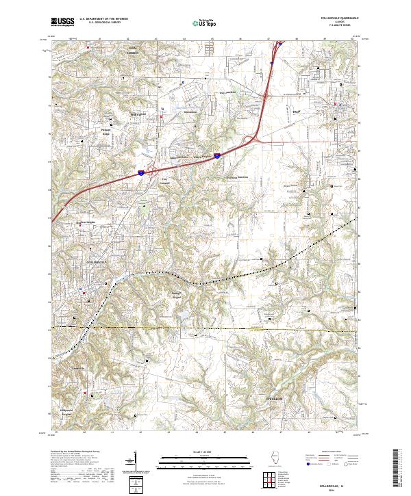 Collinsville, IL — USGS 7.5-minute topo (2024)