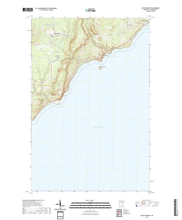 Castle Danger, MN — USGS 7.5-minute topo (2022)
