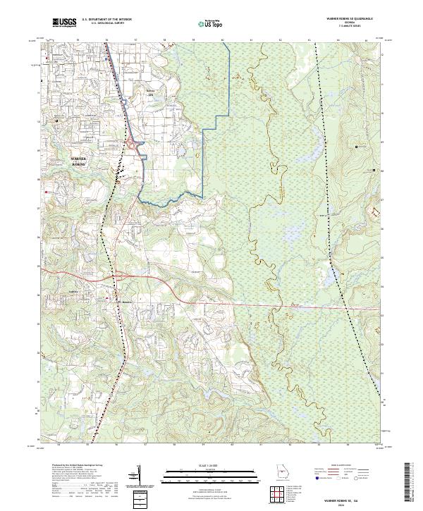 Warner Robins SE, GA — USGS 7.5-minute topo (2024)