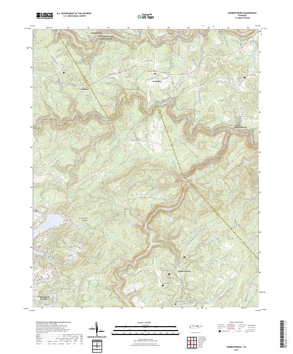 Hebbertsburg, TN — USGS 7.5-minute topo (2022)