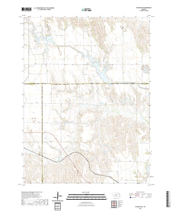 Elwood NW, NE — USGS 7.5-minute topo (2021)