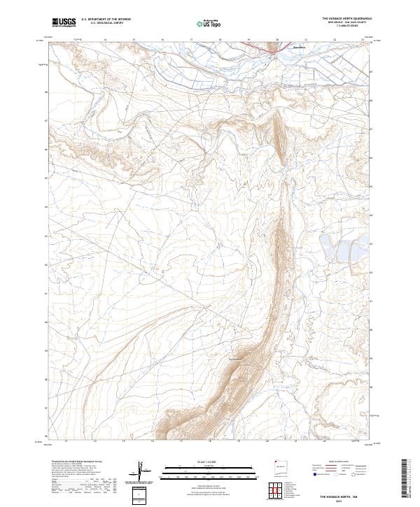 The Hogback North, NM — USGS 7.5-minute topo (2023)