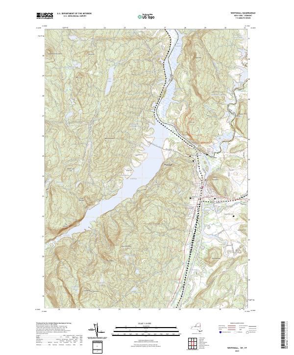 Whitehall, NY-VT — USGS 7.5-minute topo (2023)