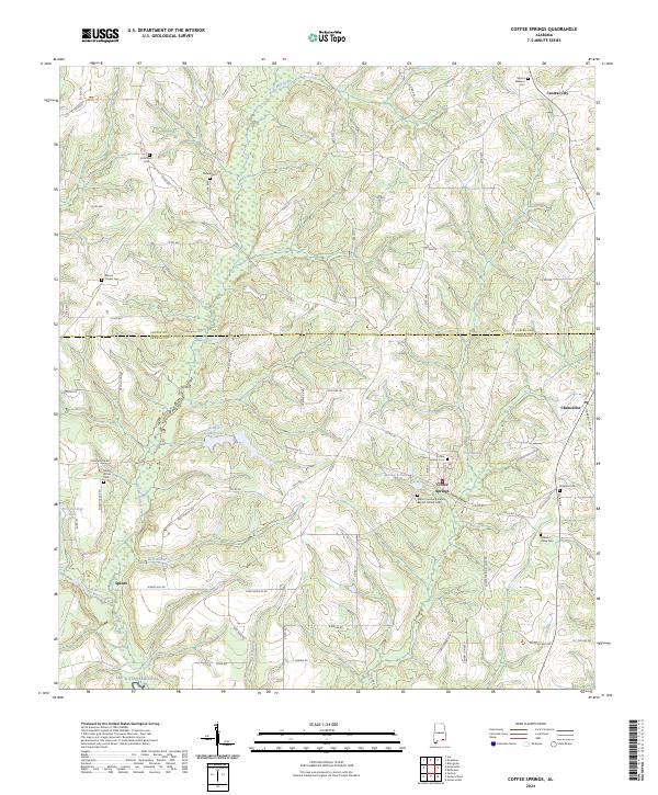 Coffee Springs, AL — USGS 7.5-minute topo (2024)