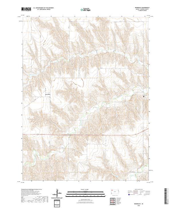 Beardsley, KS — USGS 7.5-minute topo (2022)
