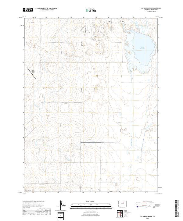 Milton Reservoir, CO — USGS 7.5-minute topo (2022)