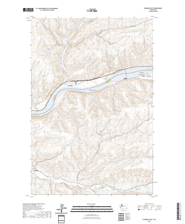 Starbuck East, WA — USGS 7.5-minute topo (2023)
