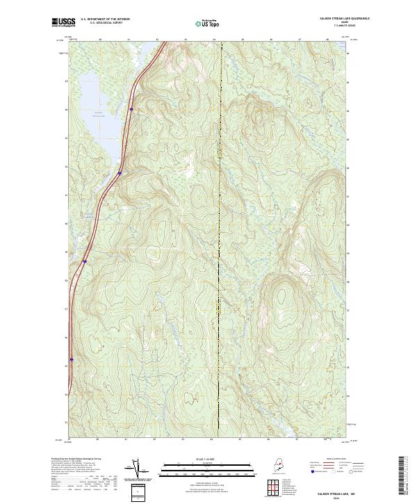 Salmon Stream Lake, ME — USGS 7.5-minute topo (2024)