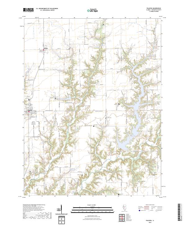 Palmyra, IL — USGS 7.5-minute topo (2024)