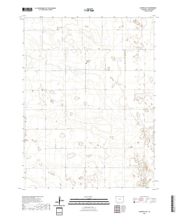 Clarkville SE, CO — USGS 7.5-minute topo (2022)