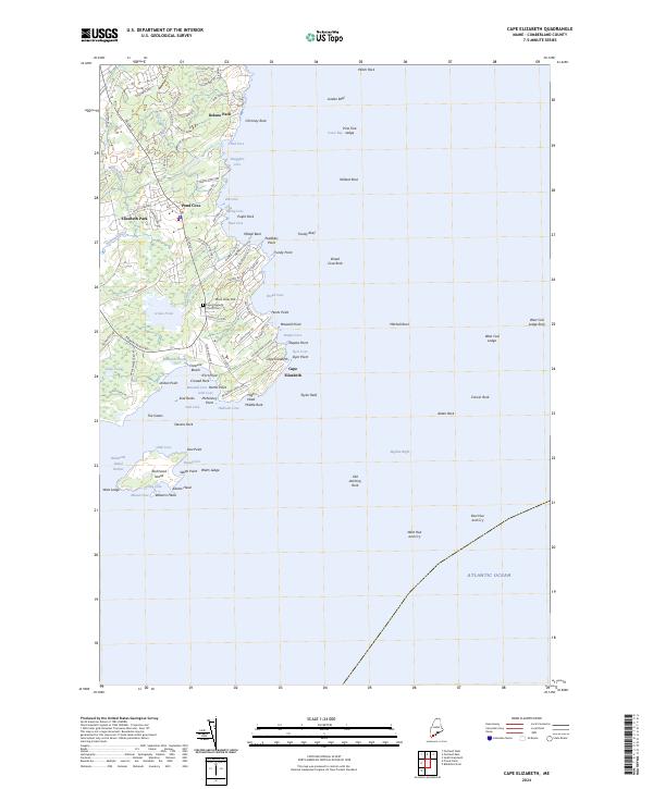 Cape Elizabeth, ME — USGS 7.5-minute topo (2024)