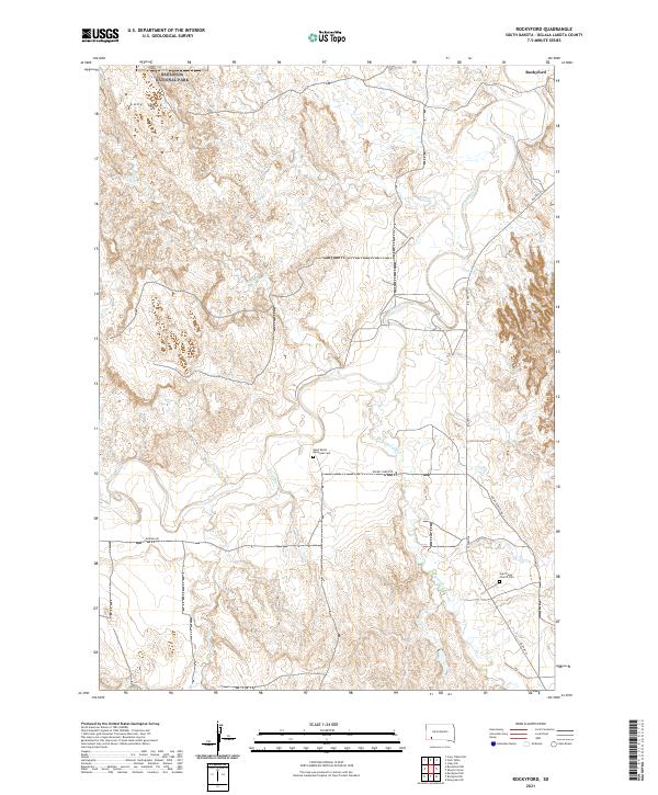 Rockyford, SD — USGS 7.5-minute topo (2021)